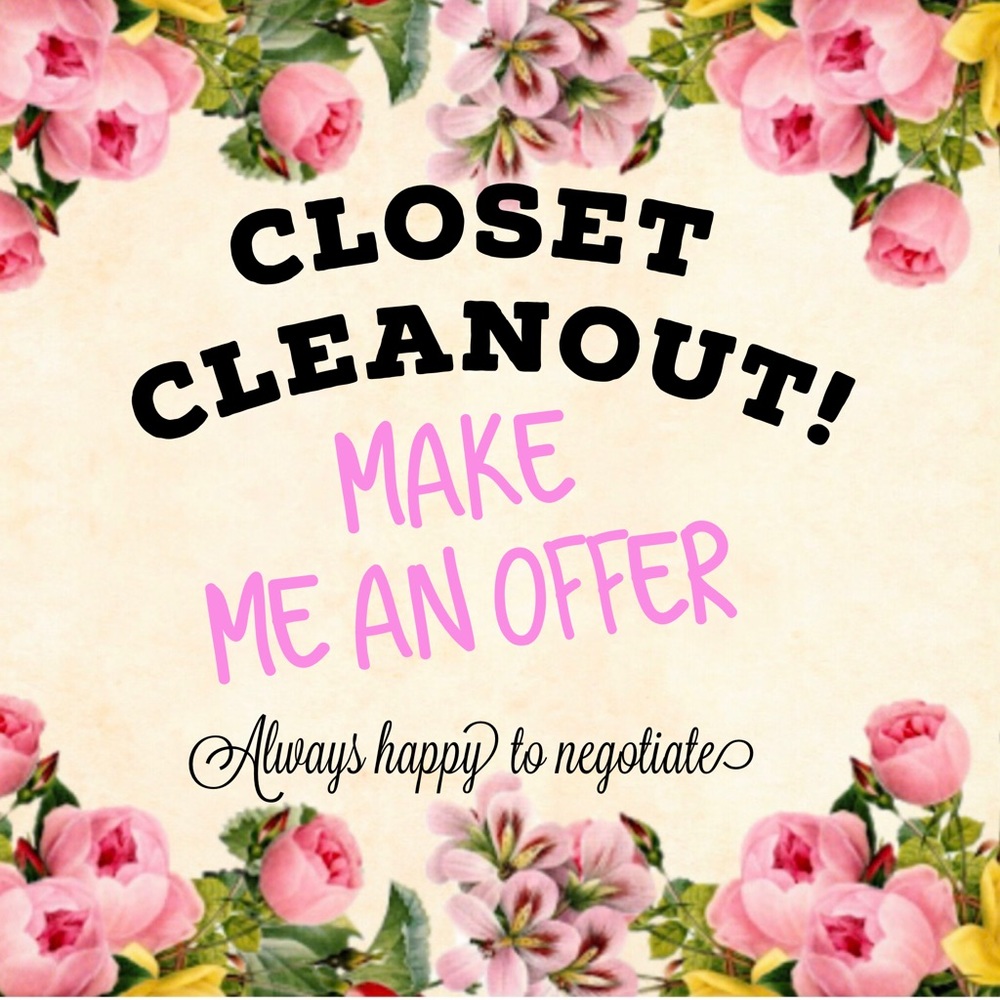 Clearing out my closet! Happy to negotiate